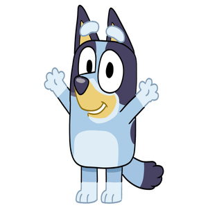 Naklejka na ścianę Bluey 60 cm na 90 cm