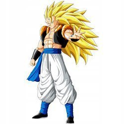 Naklejka na ścianę DRAGON BALL Gogeta ssj 3 90 cm na 60 cm