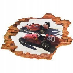 Naklejka na ścianę 3D FORMUŁA F1 Historyczne Ferrari