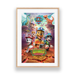 Plakat Psi Patrol w Ramce 42x30 cm – Dino Rescue | Dekoracja do Pokoju Dziecka