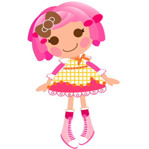 Naklejka na ścianę Lalaloopsy Kleksolinka 90 cm na 60 cm