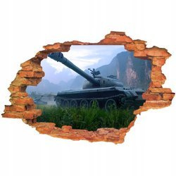 Naklejki na ścianę 3D World of Tanks dla dzieci