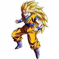 Naklejka na ścianę DRAGON BALL Goku ssj3 90 cm na 60 cm