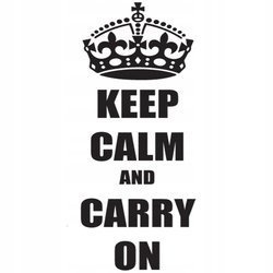 Naklejka na ścianę cytat napis MOTYWUJĄCY carry on 75 cm na 45 cm