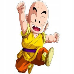 Naklejka na ścianę DRAGON BALL Krillin 90 cm na 60 cm
