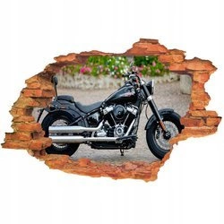 Naklejka na ścianę 3D Motor ścigacz Harley