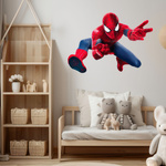 Naklejka na ścianę Spider Man szybuje 90 cm na 60 cm