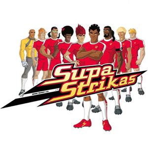 Naklejka na ścianę SUPA STRIKAS zdjęcie calej drużyny 90 cm na 60 cm
