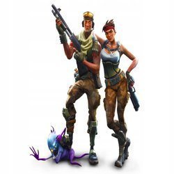 Naklejka na ścianę FORTNITE pokonany potwór 90 cm na 60 cm