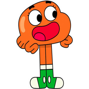 Naklejka na ścianę Niesamowity świat Gumballa Darwin 90 cm na 60 cm