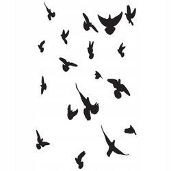 Naklejka na ścianę Ptaki lecą 75 cm na 45 cm