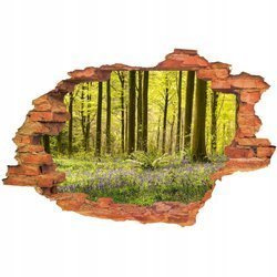Naklejka na ścianę 3D Las polanka leśna 90 cm na 60 cm