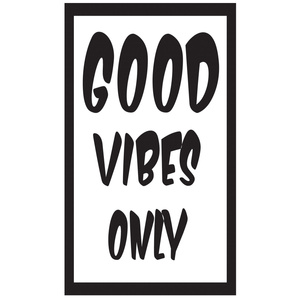Naklejka na ścianę cytat napis MOTYWUJĄCY good vibes only 75 cm na 45 cm