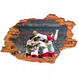 Naklejka na ścianę 3D Reprezentacja Polski cieszynka