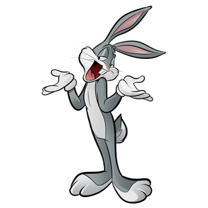 Naklejka na ścianę Królik Bugs 60 cm na 90 cm