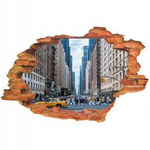 Naklejka na ścianę 3D Nowy York życie codzienne na ulicach Nowego Yorku 90 cm na 60 cm