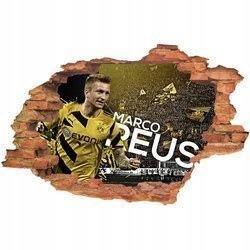 Naklejka na ścianę 3D Borussia Dortmund Marco Reus 90 cm na 60 cm
