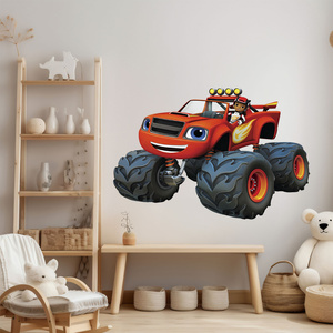 Naklejka na ścianę Blaze i Mega Maszyny 90 cm na 60 cm