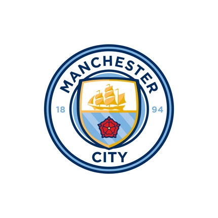 Naklejka na ścianę Logo Manchester City 60 cm na 60 cm