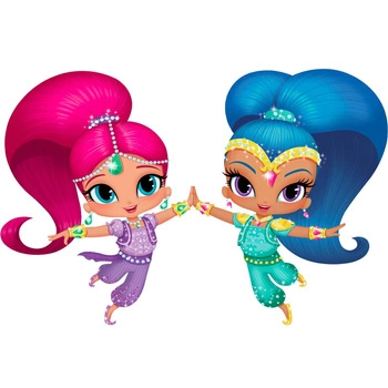 Naklejka na ścianę SHIMMER I SHINE w radosnym tańcu 90 cm na 60 cm