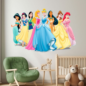 Naklejka na ścianę Księżniczki Disney Princess