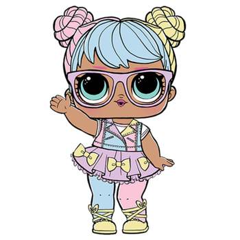 Naklejka na ścianę Lalka L.O.L. Surprise w okularach 60 cm na 90 cm