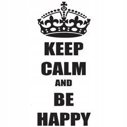 Naklejka na ścianę cytat napis MOTYWUJĄCY keep calm 75 cm na 45 cm