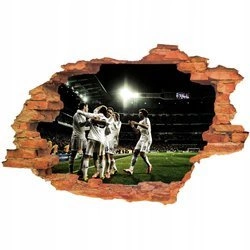 Naklejka na ścianę 3D Real Madryt mecz w nocy