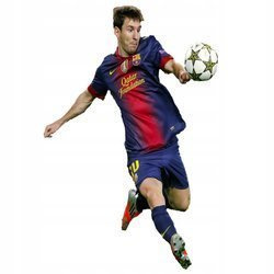 Naklejka na ścianę Messi strzel gola 90 cm na 60 cm