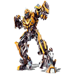 Naklejka na ścianę Transformers Bumblebee w oczekiwaniu na atak 60 cm na 90 cm