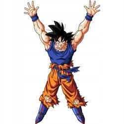 Naklejka na ścianę DRAGON BALL Goku gengi dama 90 cm na 60 cm