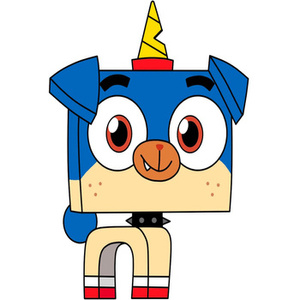 Naklejka na ścianę Kicia Rożek Puppycorn piesio 90 cm na 60 cm