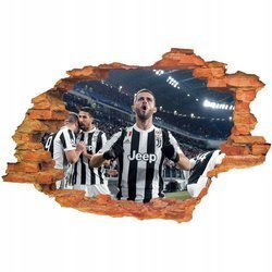 Naklejki na ścianę dziura 3D Juventus