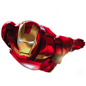 Naklejka na ścianę IRON MAN zasuwa do walki 90 cm na 60 cm
