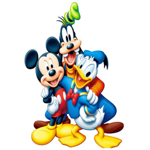 Naklejka na ścianę Goofy Kaczor Donald i Myszka Miki 90 cm na 60 cm
