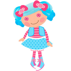 Naklejka na ścianę Lalaloopsy Kotwiczka 90 cm na 60 cm