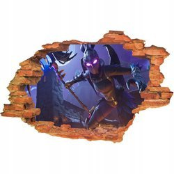 Naklejka na ścianę 3D FORTNITE nocny kruk w zamku 90 cm na 60 cm