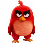 Naklejka na ścianę Angry Birds Czerwony stoi na baczność 90 cm na 60 cm