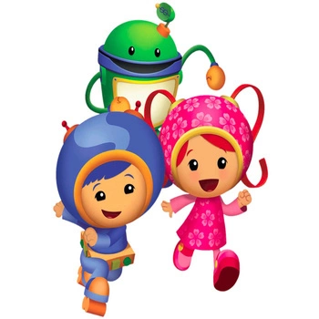 Naklejka na ścianę UMIZOOMI Milli, Geo i Bot 90 cm na 60 cm