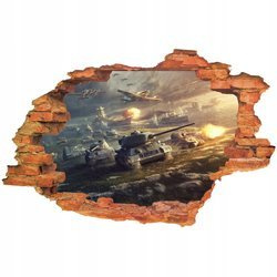Naklejki na ścianę 3D World of Tanks dla dzieci