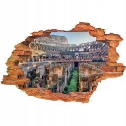 Naklejka na ścianę 3D Rzym wnętrze Colosseum 90 cm na 60 cm