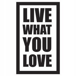 Naklejka na ścianę cytat napis You Love 75 cm na 45 cm