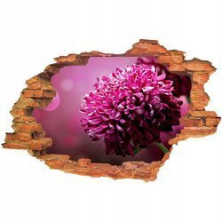Naklejka na ścianę 3D Kwiaty chryzantema 90 cm na 60 cm