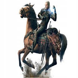 Naklejka na ścianę Wiedźmin na Płotce 90 cm an 60 cm