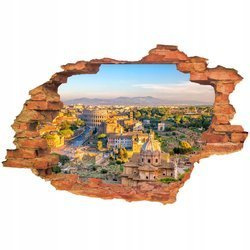 Naklejka na ścianę 3D Rzym malowniczy krajobraz wiecznego miasta 90 cm na 60 cm