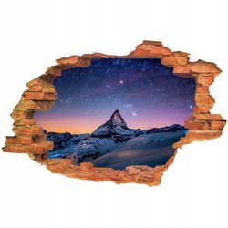 Naklejka na ścianę 3D Góry zachodzie 90 cm na 60 cm