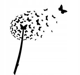 Naklejka na ścianę Dmuchawiec 75 cm na 45 cm