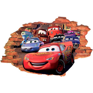 Naklejka na ścianę Cars Wyścigowa Ekipa 3D