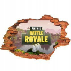 Naklejka na ścianę 3D FORTNITE Battle Royale 90 cm na 60 cm