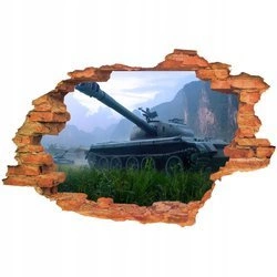 Naklejki na ścianę 3D World of Tanks dla dzieci